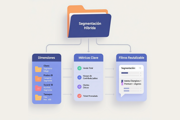 Flujo de datos de RetailMind 360°